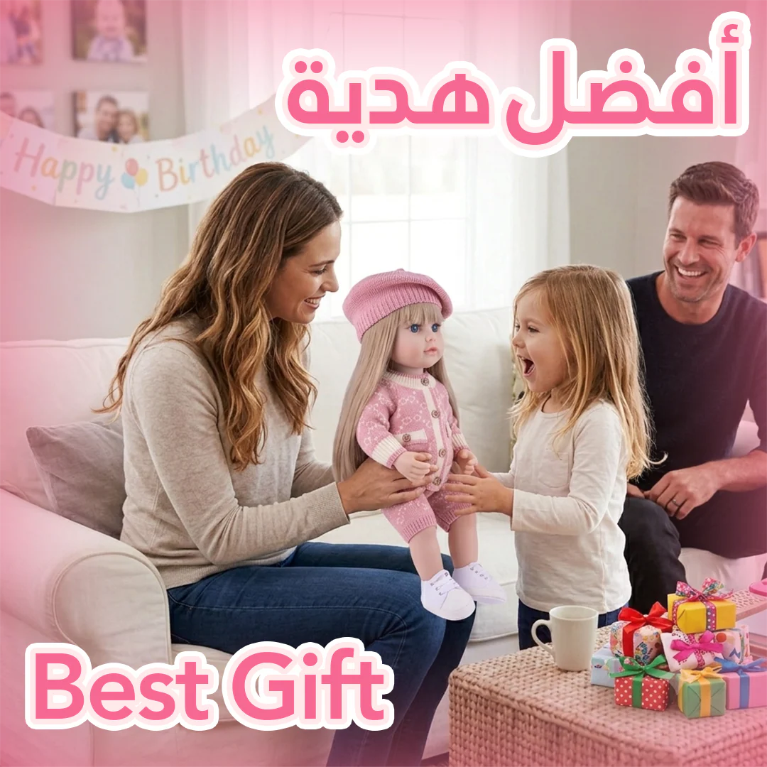 دمية جوليزا® السيليكون التفاعلية الواقعية بطول 55 سم مع جهاز تحكم عن بُعد وإكسسوارات